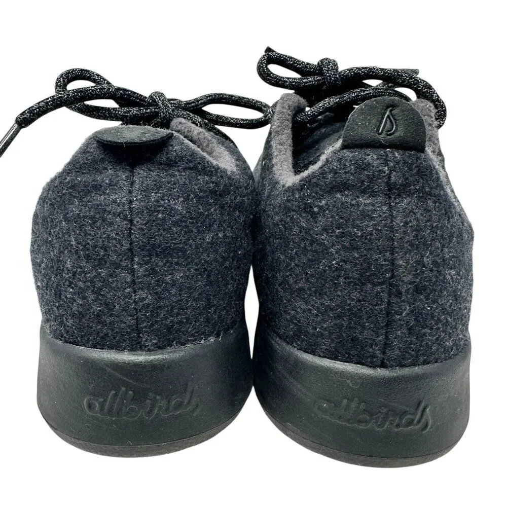 Allbirds Women's Dark Grey Merino Wool Lace‎ Up Sneakers Size 8